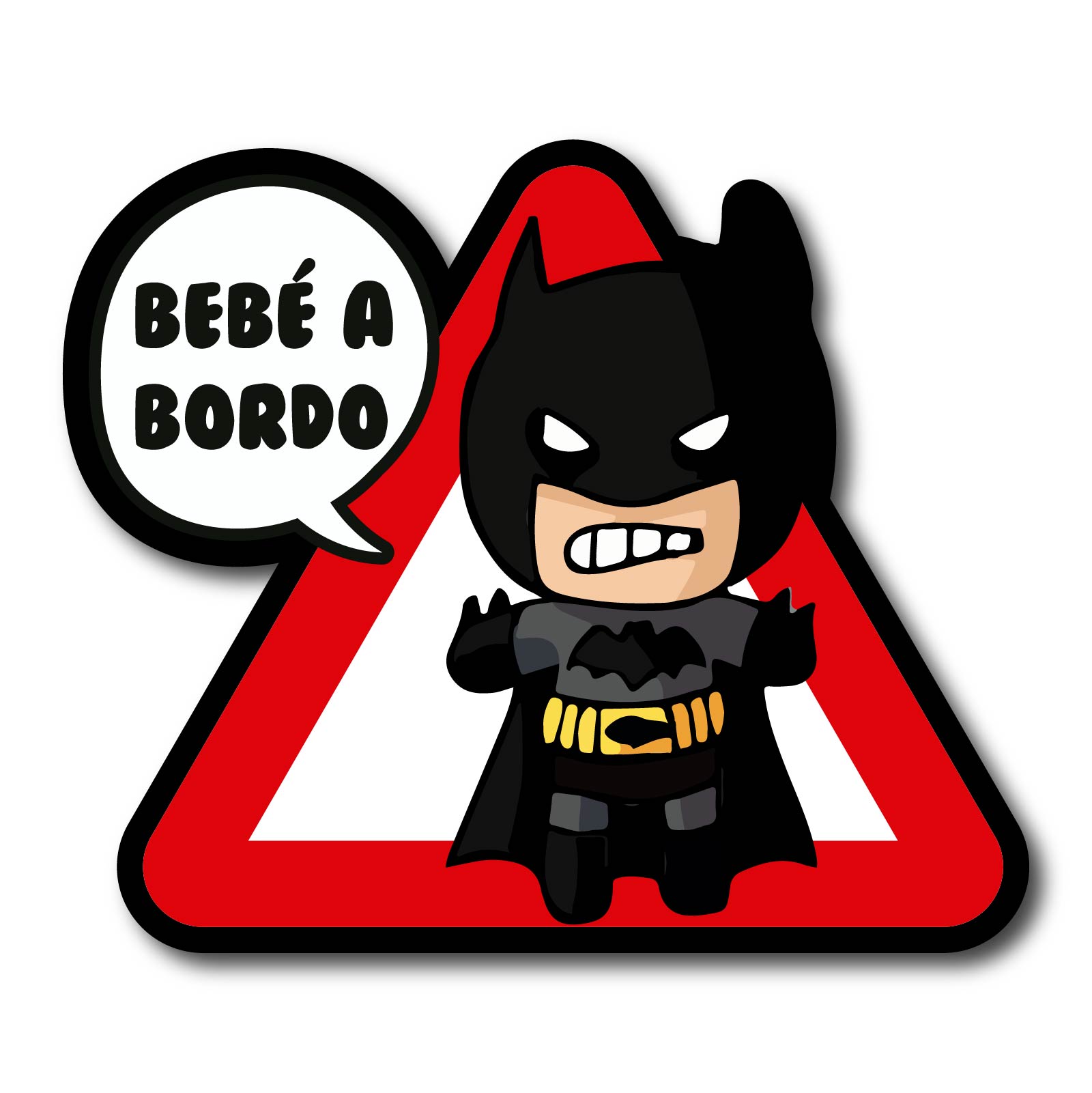 Pegatina Bebe A Bordo Coche Baby On Board DC Comics Letrero De