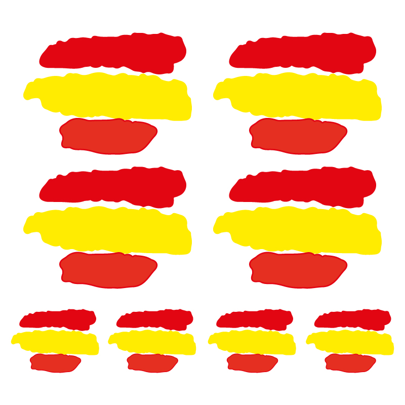 Pegatina Adhesiva Bandera España con Corona